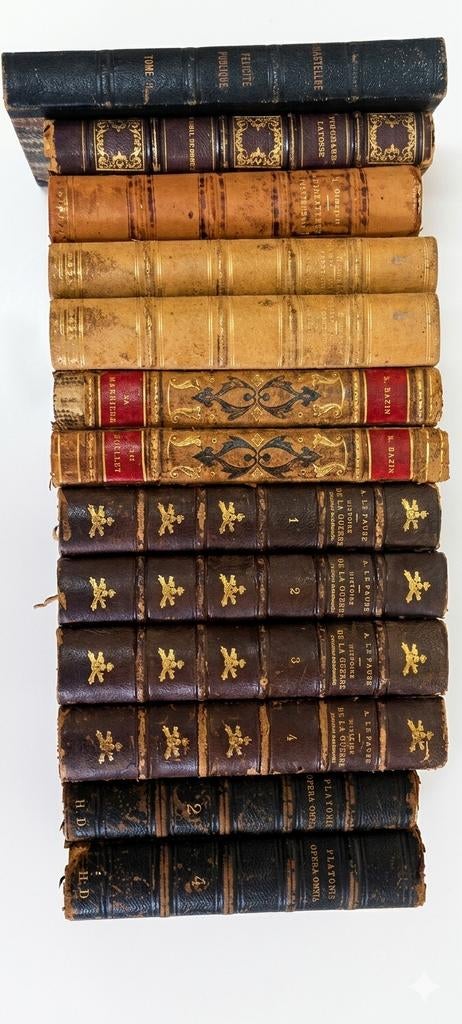 Zeldzame collectie Franse antieke boeken uit de 19e eeuw (18, Ophalen of Verzenden