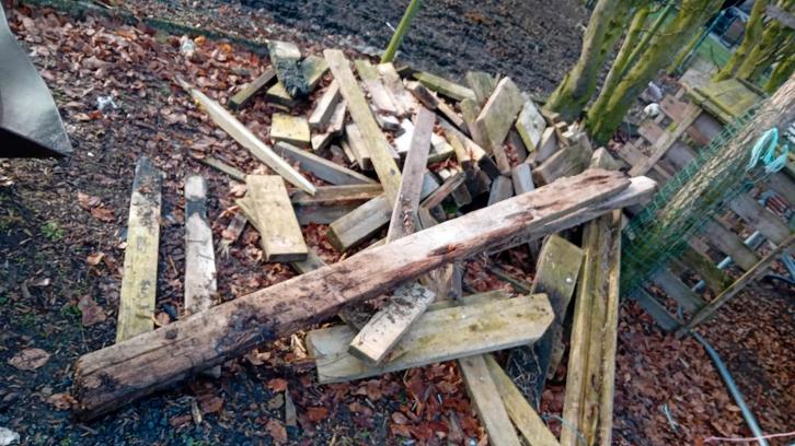 gratis hout, Tuin en Terras, Brandhout, Blokken, Overige houtsoorten, Ophalen