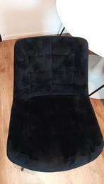 4 chaises de salles à manger en velours noires, Enlèvement