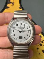 Junghans Mega DCF-77 radio gestuurd met saffier glas, Overige merken, Staal, Gebruikt, Staal