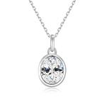 Nieuwe ketting met hanger 1 karaat, Envoi, Neuf, Blanc, Avec pendentif