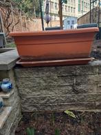 lot 2 grand bac fleur en plastic dur 78 cm sur 36 cm, Enlèvement