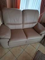 Lederen salon zo goed als nieuw, Huis en Inrichting, Ophalen