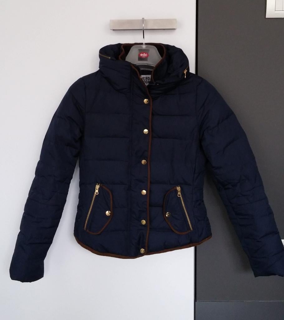 Blauwe donsjas maat S van Vero Moda, Blauw, Vero Moda, Ophalen of Verzenden, Zo goed als nieuw