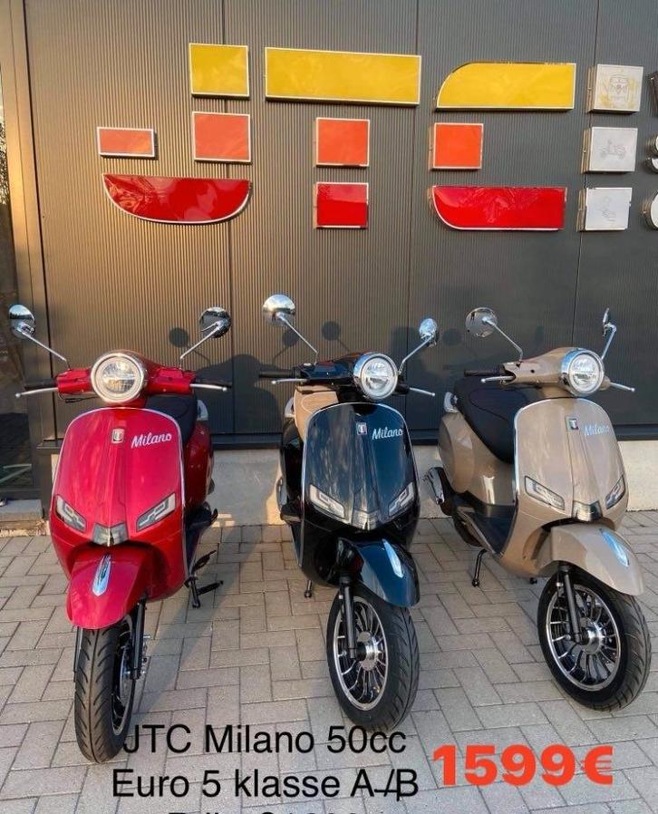 nieuwe scooters JTC,vespa benzine en elektrisch vanaf 1299€, Fietsen en Brommers, Scooters | Overige merken, Nieuw, Klasse B (45 km/u)