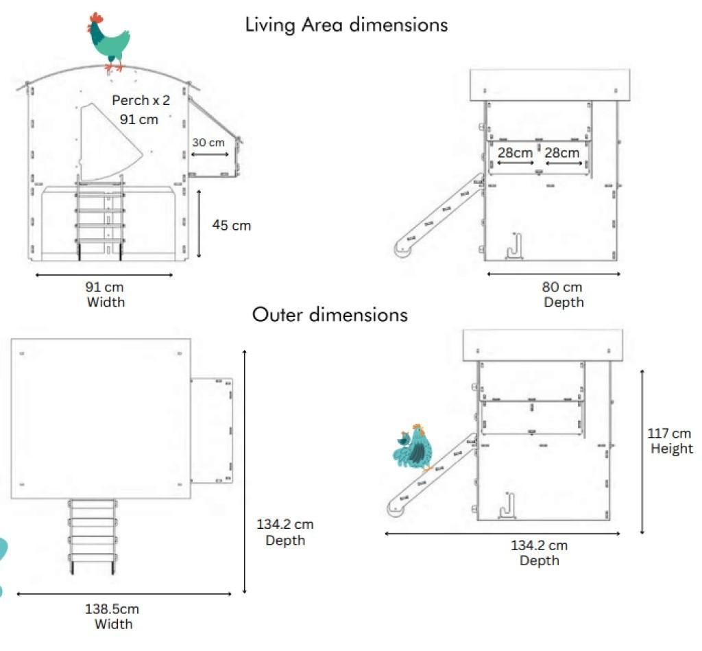 Kippenhok: Nestera Hoog model, Medium: OP VOORRAAD, Dieren en Toebehoren, Ophalen of Verzenden, Nieuw, Kippenhok of Kippenren