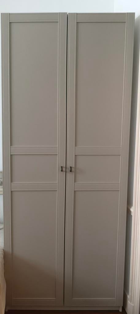 2x garderobe PAX/FLISBERGET, blanc/beige clair, 100x60x236cm, Comme neuf, 100 à 150 cm, Enlèvement, 50 à 75 cm
