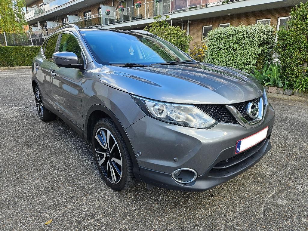 Nissan Qashqai 1.5DCI 127.000km Tekna+ en très bon état!, Autos, Nissan, Cuir, Achat, Entretenue par le concessionnaire, Noir