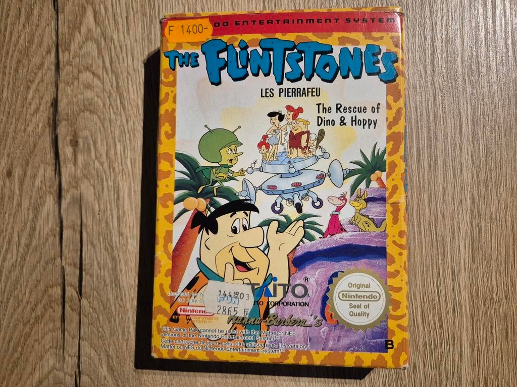 Nintendo 8bit game the flinstones, Enlèvement