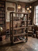 Riviera Maison Old Mill Display Cabinet High, Met plank(en), Gebruikt, 100 tot 150 cm, Industrieel/Vintage