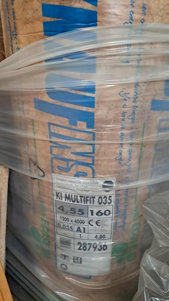 9st + 8st rollen Multifit 035 Dikte 160mm, Doe-het-zelf en Bouw, Isolatie en Afdichting, Nieuw, Vloerisolatie, Muurisolatie, Dakisolatie