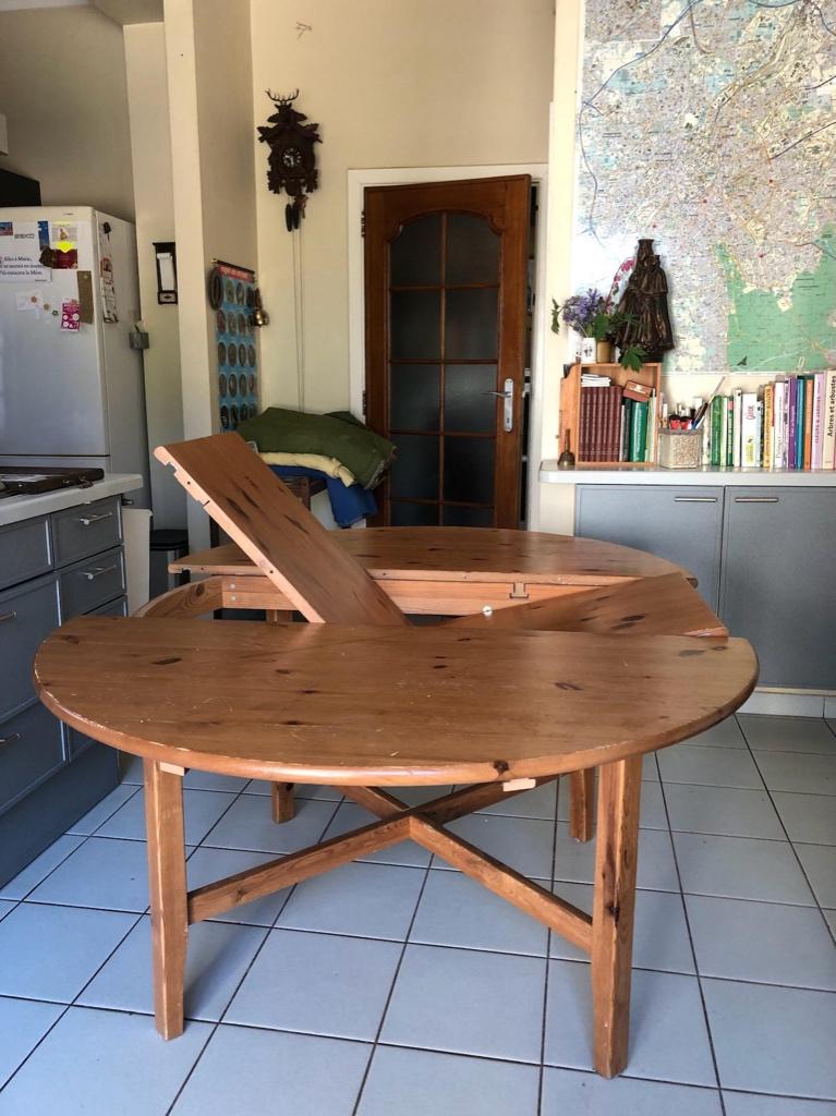 Uitschuifbare tafel, Huis en Inrichting, Tafels | Eettafels, Gebruikt, 100 tot 150 cm, 150 tot 200 cm, Vijf personen of meer, Ovaal