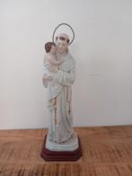 Heilige Antonius met kind 29 cm hoog ., Antiquités & Art, Antiquités | Objets religieux, Enlèvement