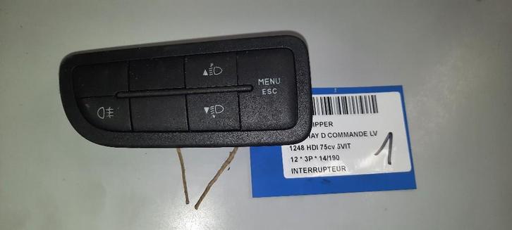 COMMUTATEUR Peugeot Bipper (AA) (01-2008/-), Autos : Pièces & Accessoires, Tableau de bord & Interrupteurs, Peugeot, Utilisé