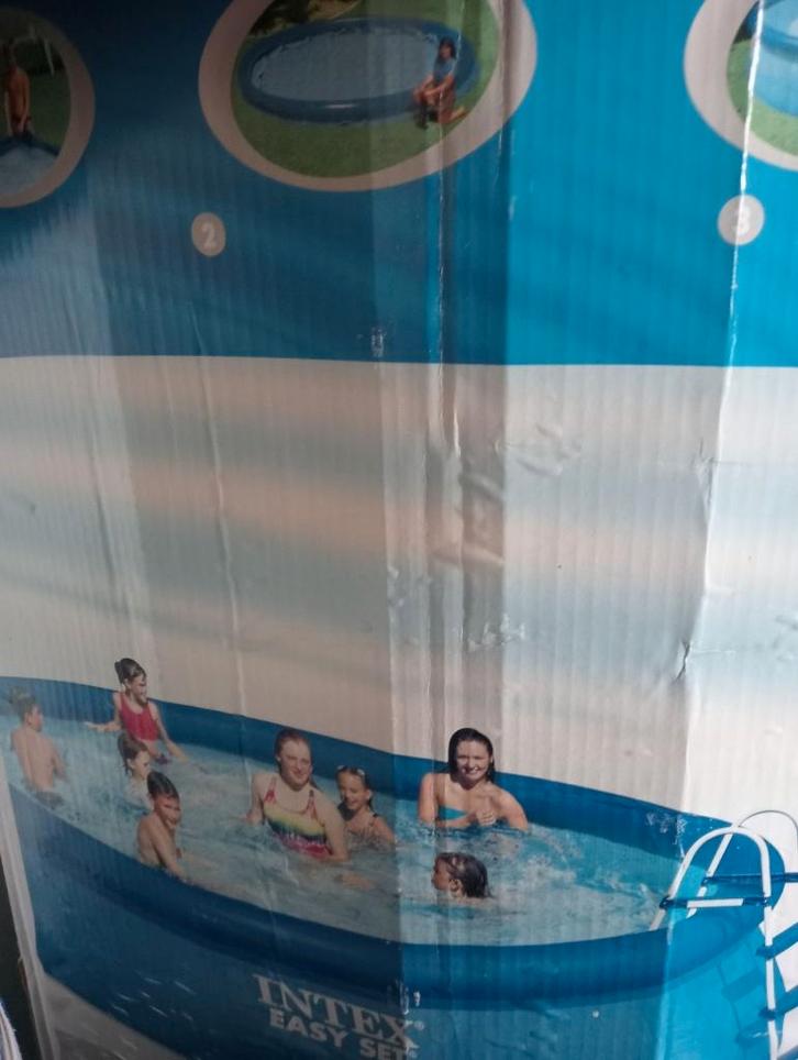 ZWEMBAD INTEX EASY SET POOL, Tuin en Terras, Zwembaden, Gebruikt, Ophalen