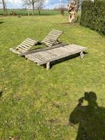 2 ligbedden in teak, Tuin en Terras, Ophalen, Zo goed als nieuw