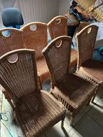 Rieten stoelen (6), Enlèvement, Osier ou Rotin