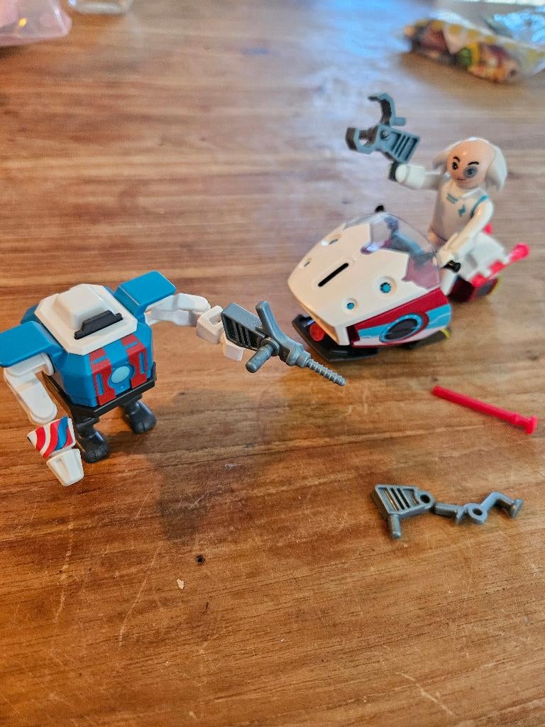 Playmobil Super 4 Skyjet met Dr. X en robot 9003, Ophalen of Verzenden, Zo goed als nieuw, Complete set