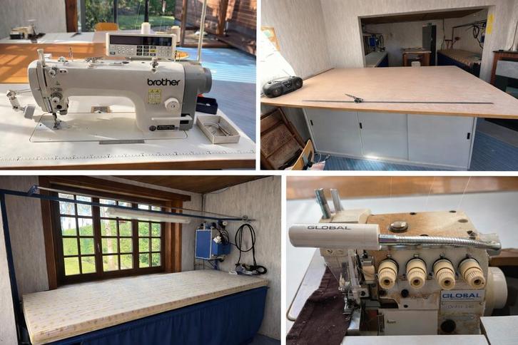 Volledig Naaiatelier Te Koop Machines & Tafels, Hobby & Loisirs créatifs, Machines à coudre & Accessoires, Utilisé, Machine à coudre