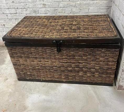 Rieten kist, Ophalen of Verzenden, Zo goed als nieuw