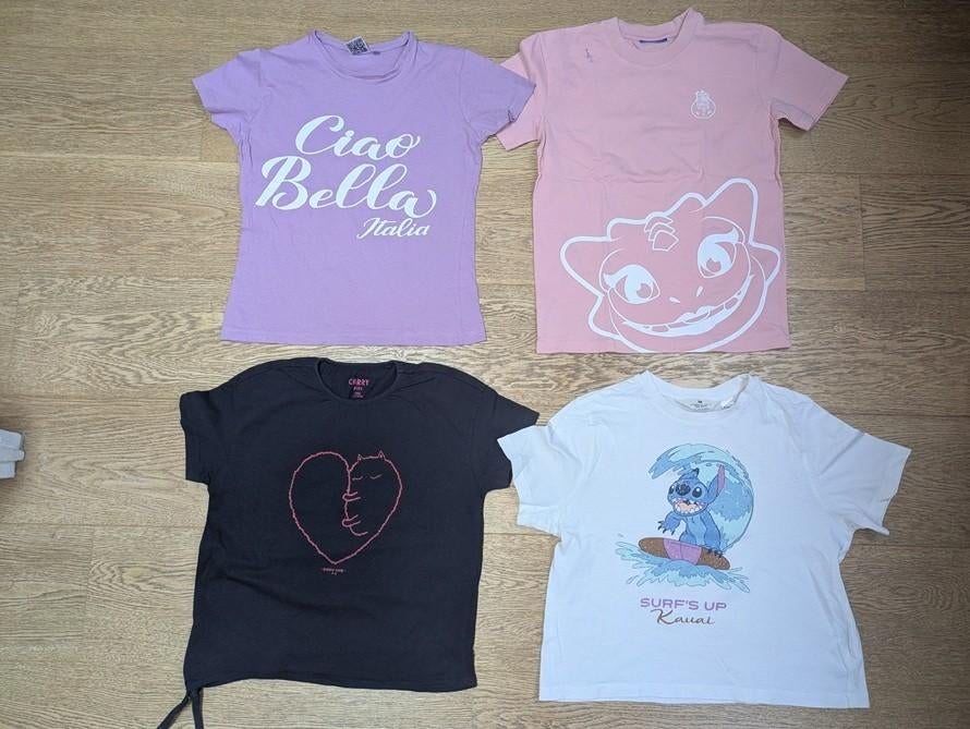 t-shirts fille II - taille 146 (11 ans), Enlèvement, Utilisé, Fille