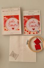 Borduurpakket Joli Coeur Broderie Decorative, Hobby & Loisirs créatifs, Broderie & Machines à broder, Enlèvement, Neuf, Broderies à la main
