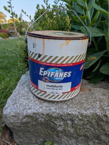 Epifanes multi forte voor dek en den. Zwart 2x 4liter beschikbaar voor biedingen