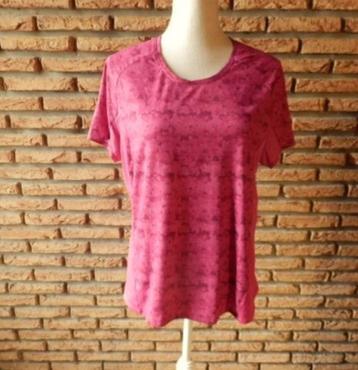 "11" tee shirt de sport femme t.L rose - queshua -