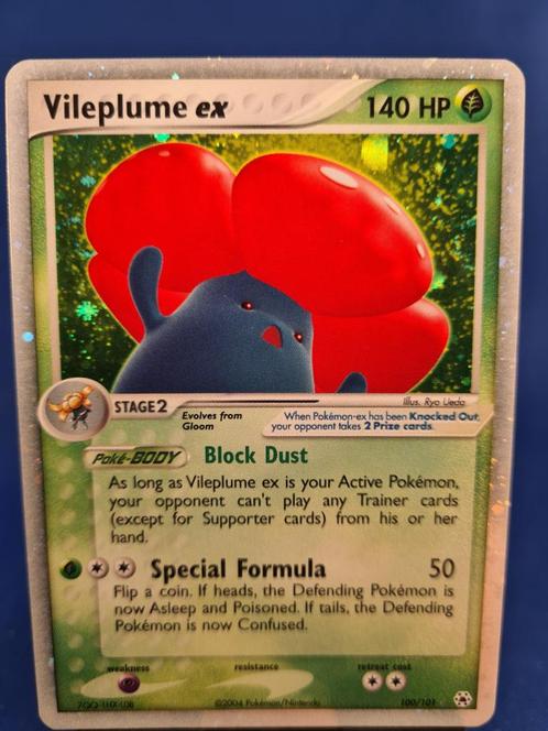 Vileplume ex 100/101 - Hidden Legends, Hobby en Vrije tijd, Verzamelkaartspellen | Pokémon, Gebruikt, Verzenden