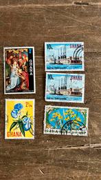 Oude postzegels Ghana, Postzegels en Munten, Postzegels | Afrika, Ophalen of Verzenden, Overige landen, Gestempeld