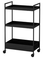 IKEA NISSAFORS roltafel zwart, Huis en Inrichting, Ophalen, Gebruikt, 50 tot 100 cm, Zweeds