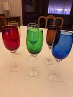 Set van 6 gekleurde glazen, Verzamelen, Glas en Drinkglazen, Nieuw, Overige typen, Ophalen