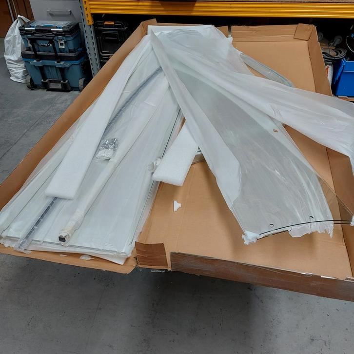 Douchecabine chroom 100x100cm nr37, Huis en Inrichting, Woonaccessoires | Overige, Nieuw, Ophalen