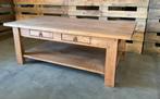 Eiken salontafel nieuw, Ophalen, 100 tot 150 cm, 50 tot 75 cm, Eikenhout