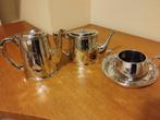 Antiek verzilverde theeset, Ophalen of Verzenden