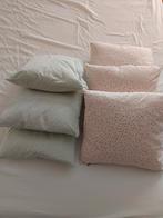 6 kussens (2 verschillende ontwerpen/kleuren) 35 x 35 cm, Ophalen of Verzenden, Zo goed als nieuw, Roze, Vierkant