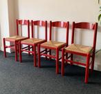 Serie van 4 stoelen uit de jaren 70, Huis en Inrichting, Stoelen, Ophalen, Zo goed als nieuw, Hout