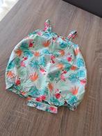 H&M zomers pakje met flamingo's - 80, Kinderen en Baby's, Babykleding | Maat 80, Meisje, Ophalen of Verzenden, Zo goed als nieuw