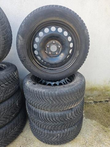 4 x winterband op stalen velg / 4 x pneus hiver sur jante  beschikbaar voor biedingen