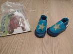 Nieuw, blauweleren slofjes baby, 3-6 mnd, 10 cm, Kinderen en Baby's, Ophalen of Verzenden, Nieuw, Slofjes