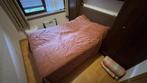 Boxspring herstelbaar met motor, Ophalen, Gebruikt, Tweepersoons, 140 cm
