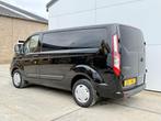 Ford Transit Custom 280 2.0 TDCi 130PK L1H1 Automaat LED Air, Auto's, Gebruikt, 4 cilinders, 2135 kg, Zwart