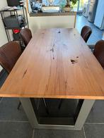 Eiken tafel, Huis en Inrichting, Complete eetkamers, Ophalen, Zo goed als nieuw