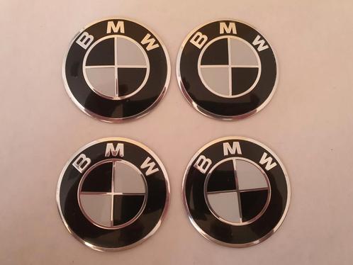 Bmw stickers blauw of zwart wit en 50 jaar editie 》4 x 56 mm, Auto diversen, Autostickers, Ophalen of Verzenden