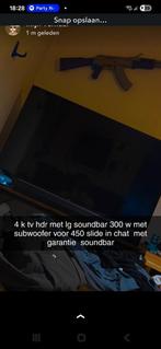 Tcl 4k hdr tv met lg soundbar van 300 w, Ophalen, Gebruikt, OLED, 80 tot 100 cm