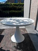Witte tuintafel diameter 110cm Bristol, Tuin en Terras, Ophalen, Gebruikt, Rond