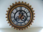 grande horloge murale en bois au look industriel Diamètre 60, Maison & Meubles, Accessoires pour la Maison | Horloges, Analogique
