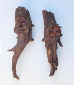 Decoratief HOUTSNIJWERK in boomstronk - gezichten M/V, Enlèvement ou Envoi