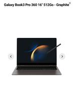 Galaxy Book3 pro 360, 512gb, Informatique & Logiciels, Ordinateurs portables Windows, Enlèvement, Neuf, 16 pouces, Azerty