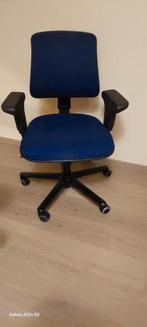 Chaise de bureau Hoganas 301 multimatic, Comme neuf, Bleu, Chaise de bureau, Ergonomique